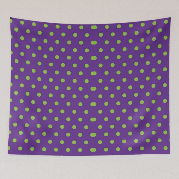 Item preview, Y2K Lime Green & Purple Polka Dot Pattern | Retro 2000s Funky Aesthetic designed and sold by BrontesWhimsyStore.