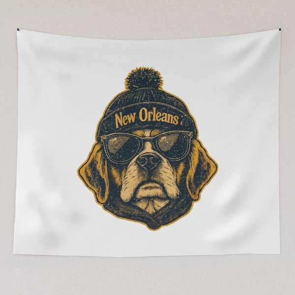 Item preview, Cool Dog New Orleans Style Beanie Shades designed and sold by TejSlaboda86.