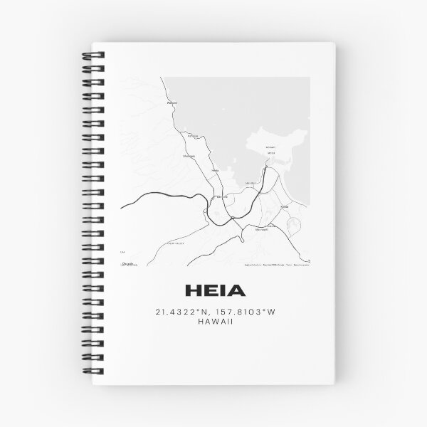 Item preview, Heeia Hawaii Map | Minimalist Oahu Location Design designed and sold by RM-Journey.