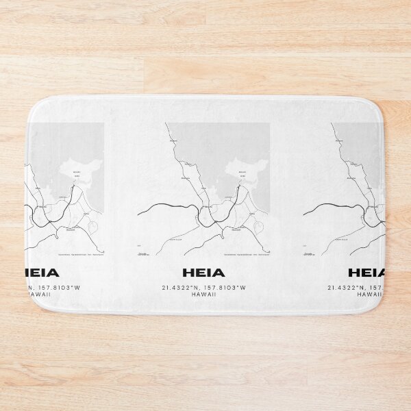 Item preview, Heeia Hawaii Map | Minimalist Oahu Location Design designed and sold by RM-Journey.