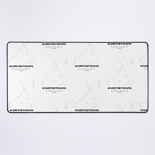 Item preview, Kurtistown Hawaii Map | Minimalist Big Island Location Design designed and sold by RM-Journey.