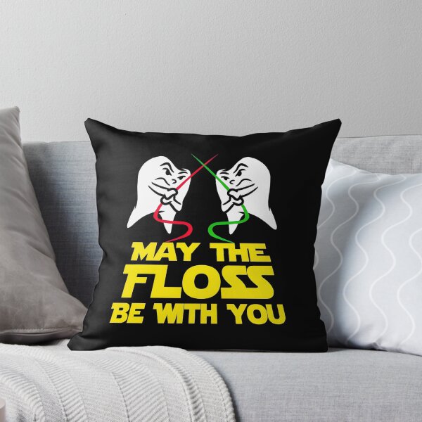 Item preview, May The Floss Be With You Dental Hygiene Pun designed and sold by MakhiFriedman.