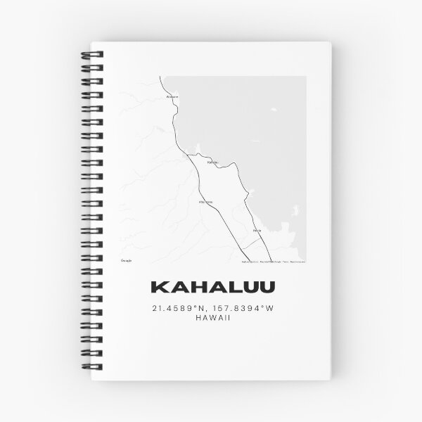 Item preview, Kahaluu Hawaii Map | Minimalist Oahu Location Design designed and sold by RM-Journey.