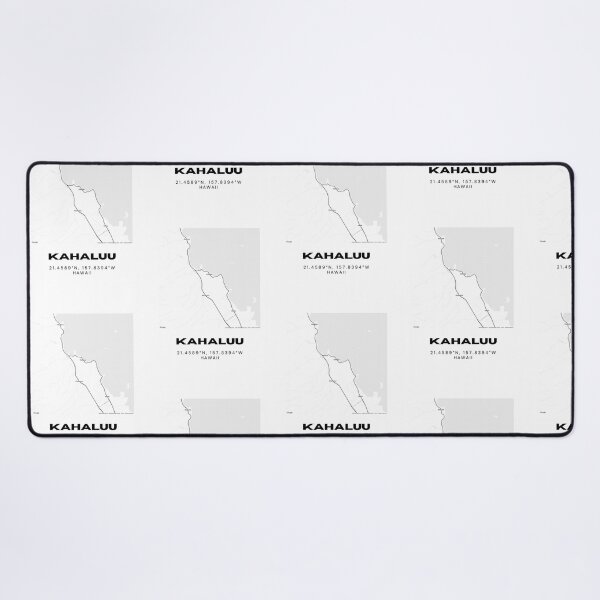 Item preview, Kahaluu Hawaii Map | Minimalist Oahu Location Design designed and sold by RM-Journey.