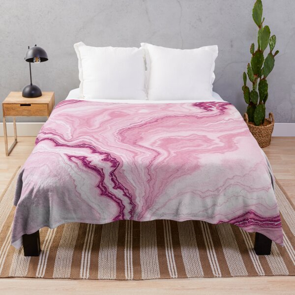 Item preview, Pink White Layered Agate Marble designed and sold by IntelliMindDesigns.