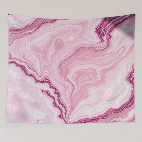Item preview, Pink White Layered Agate Marble designed and sold by IntelliMindDesigns.