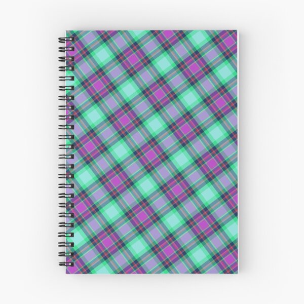 Item preview, Y2K Purple and Teal Plaid Pattern | Retro 2000s Diagonal Plaid Aesthetic designed and sold by BrontesWhimsyStore.