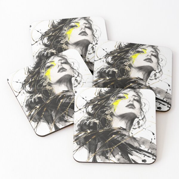 Item preview, Greek Gods Reimagined – Modern Sumi-e Ink & Gold Mythology Art designed and sold by アミヤジャ.