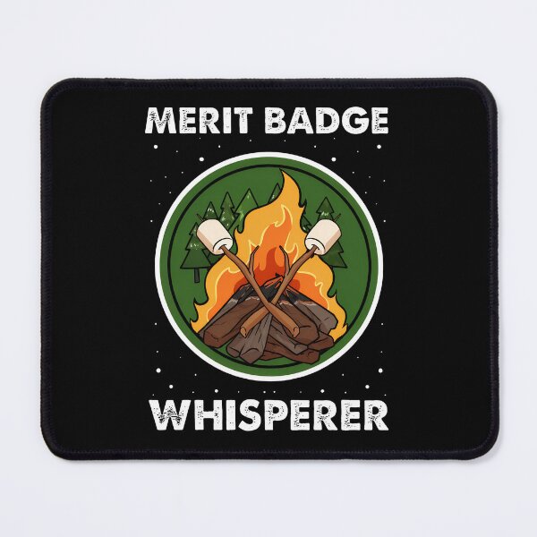 Item preview, Merit Badge Whisperer Campfire Marshmallow Roasting designed and sold by MakhiFriedman.