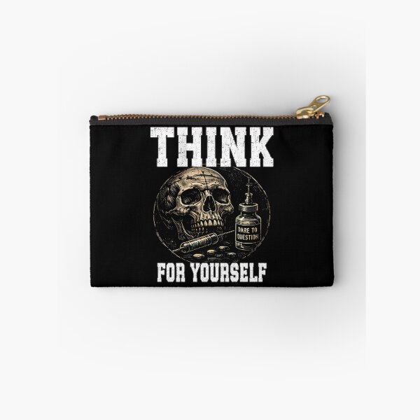 Item preview, Think For Yourself Dare To Question Skull Syringe conspiracy theory  designed and sold by Jt41.