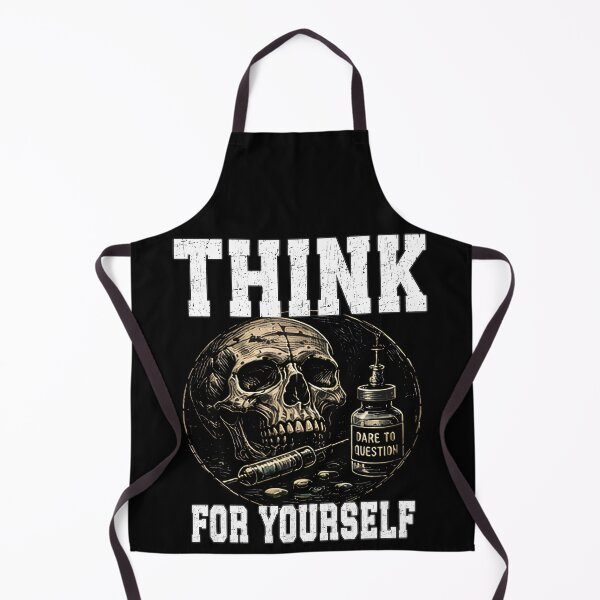 Item preview, Think For Yourself Dare To Question Skull Syringe conspiracy theory  designed and sold by Jt41.