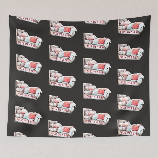 Item preview, Four In A Bed (on Dk. Grey) designed and sold by PawsitiveMum3.