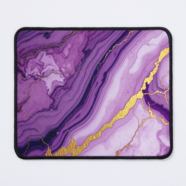 Item preview, Purple Gold Luxury Agate Abstract designed and sold by IntelliMindDesigns.