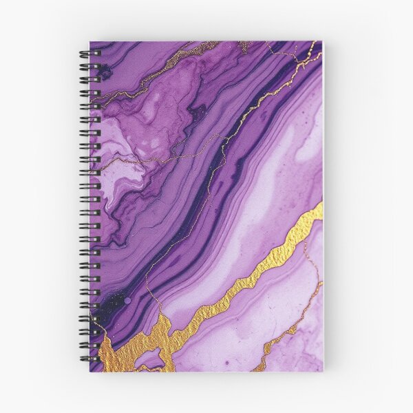 Item preview, Purple Gold Luxury Agate Abstract designed and sold by IntelliMindDesigns.
