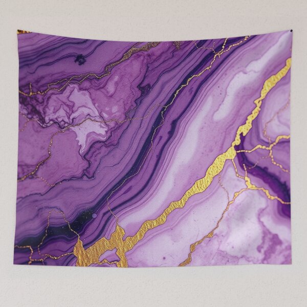 Item preview, Purple Gold Luxury Agate Abstract designed and sold by IntelliMindDesigns.