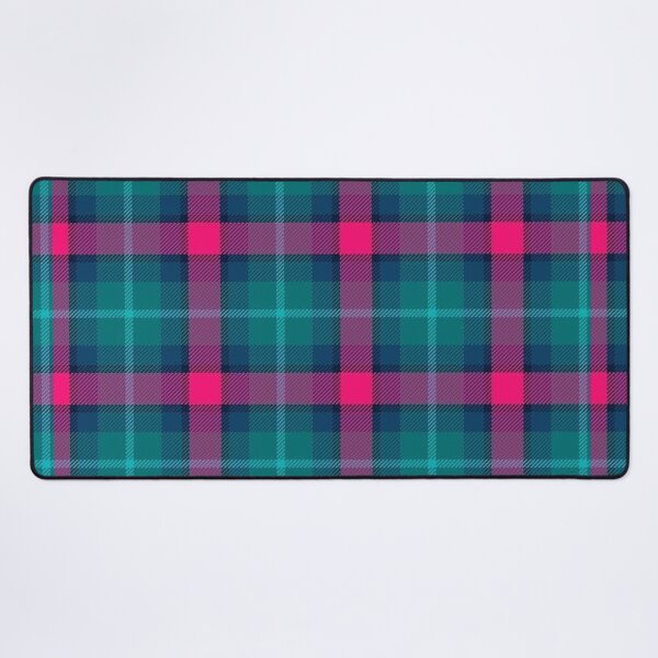 Item preview, Y2K Hot Pink and Teal Plaid Pattern | Retro 2000s Tartan Check Aesthetic designed and sold by BrontesWhimsyStore.