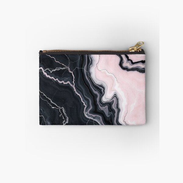 Item preview, Black Pink White Marble Swirl designed and sold by IntelliMindDesigns.