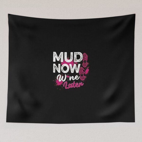 Item preview, Mud Now Wine Later Retro Boot Print Graphic designed and sold by AnnieBrid.