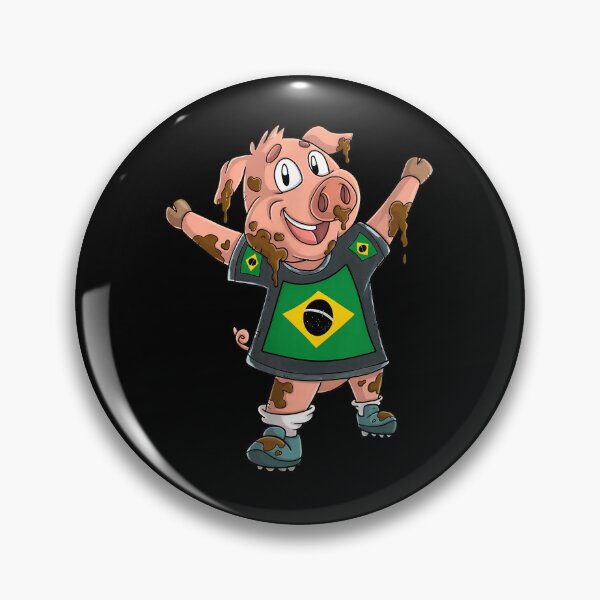 Item preview, Muddy Pig Brazilian Flag designed and sold by MakhiFriedman.