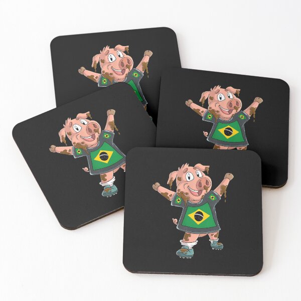 Item preview, Muddy Pig Brazilian Flag designed and sold by MakhiFriedman.