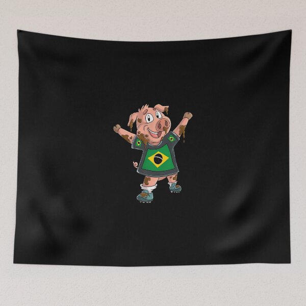 Item preview, Muddy Pig Brazilian Flag designed and sold by MakhiFriedman.
