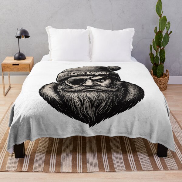 Item preview, Edgy Bearded Man Eyepatch Beanie Design designed and sold by TejSlaboda86.