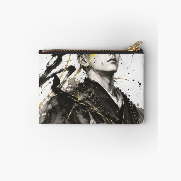 Item preview, Japanese Zen Monk Sumi-e Art – Luxury Ink & Gold Portrait designed and sold by アミヤジャ.