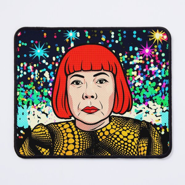 Item preview, Yayoi Kusama Pop Art Halftone Portrait designed and sold by Terry Bain.