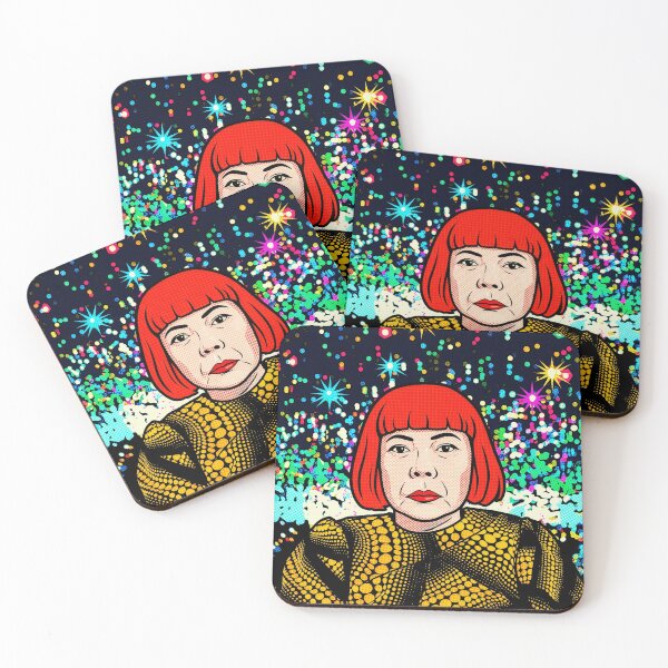 Item preview, Yayoi Kusama Pop Art Halftone Portrait designed and sold by Terry Bain.