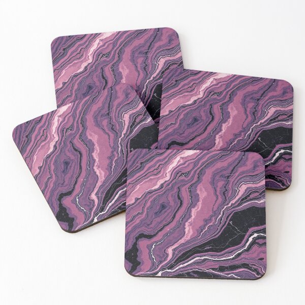 Item preview, Purple Pink Layered Agate Pattern designed and sold by IntelliMindDesigns.