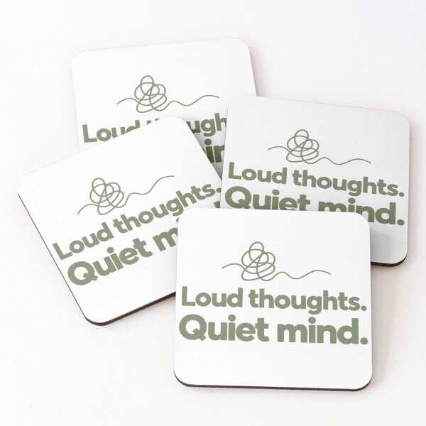 Item preview, Loud Thoughts Quiet Mind ADHD Neurodivergent Affirmation designed and sold by NichePrintLab.