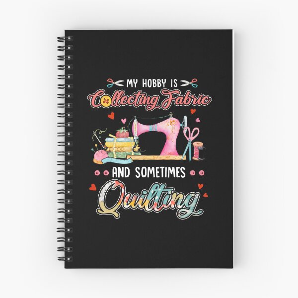 Item preview, My Hobby Collecting Fabric Quilting Sewing Machine Pink designed and sold by AnnieBrid.