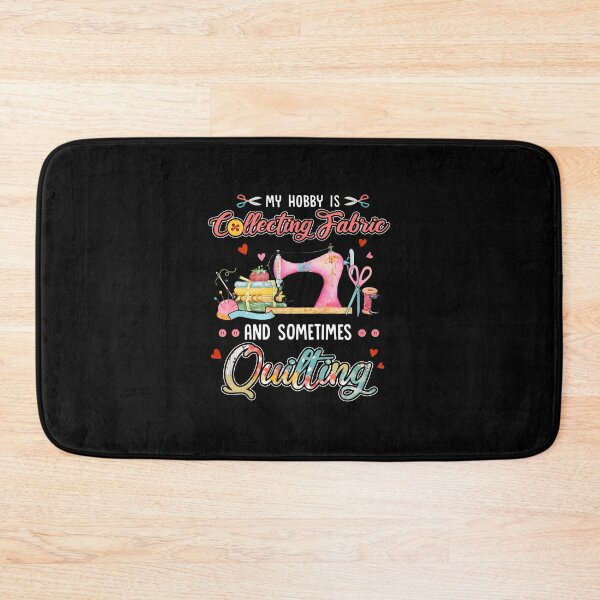Item preview, My Hobby Collecting Fabric Quilting Sewing Machine Pink designed and sold by AnnieBrid.