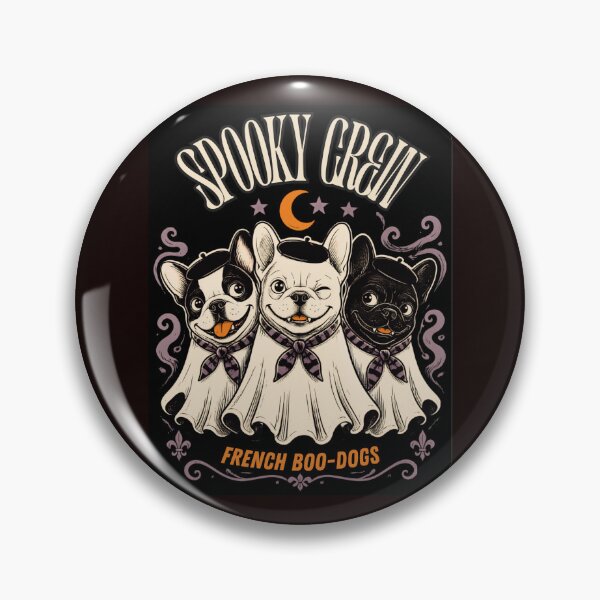 Item preview, Spooky Crew French Boo-Dogs | French Bulldog Halloween Squad designed and sold by passiveink.