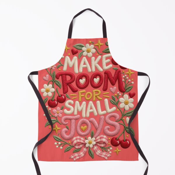 Item preview, Room for Small Joys Embroidered Floral Quote designed and sold by WangAew.