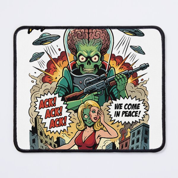 Item preview, Mars Attacks We Come In Peace designed and sold by twohoursmine.