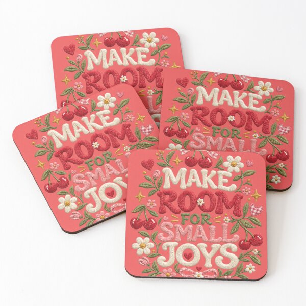 Item preview, Copy of Room for Small Joys Embroidered Floral Quote designed and sold by WangAew.