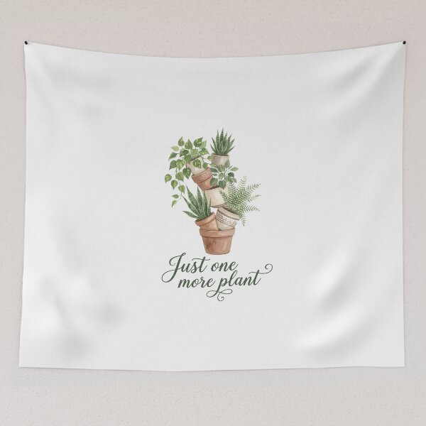 Item preview, Just One More Plant Funny Hoarder Houseplant Watercolor Botanical designed and sold by WorldShop17.