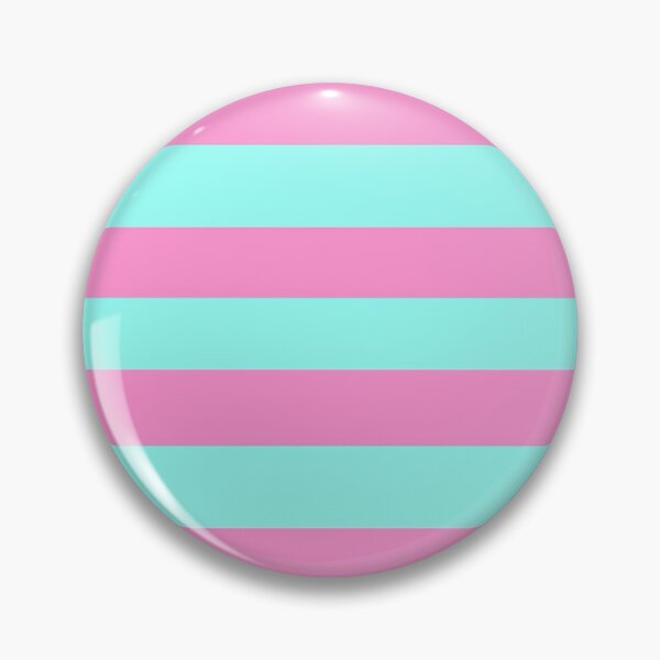 Item preview, Y2K Pastel Pink and Aqua Blue Stripe Pattern | Retro 2000s Horizontal Stripes designed and sold by BrontesWhimsyStore.