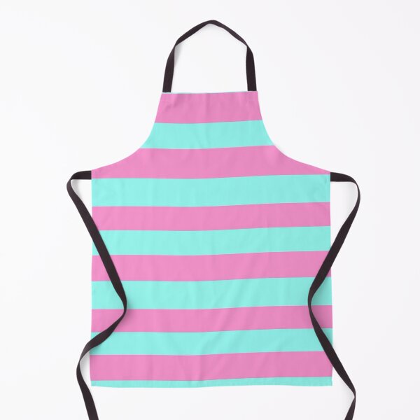 Item preview, Y2K Pastel Pink and Aqua Blue Stripe Pattern | Retro 2000s Horizontal Stripes designed and sold by BrontesWhimsyStore.