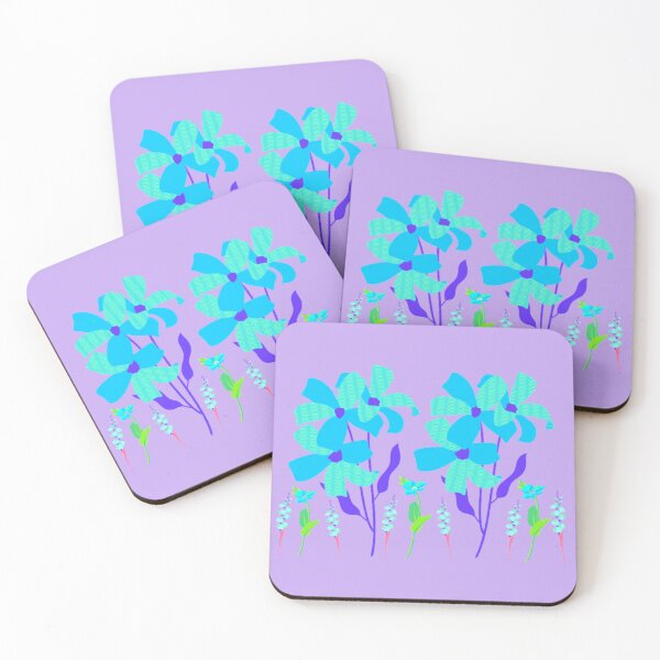 Artikelvorschau, Blaue florale Harmonie entworfen und verkauft von Dew Drop Designs.