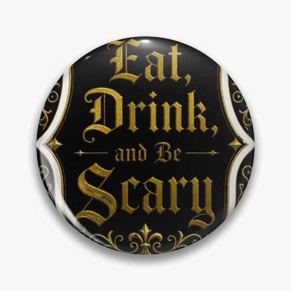 Item preview, Eat Drink And Be Scary Halloween Vintage Gothic designed and sold by BriSher.