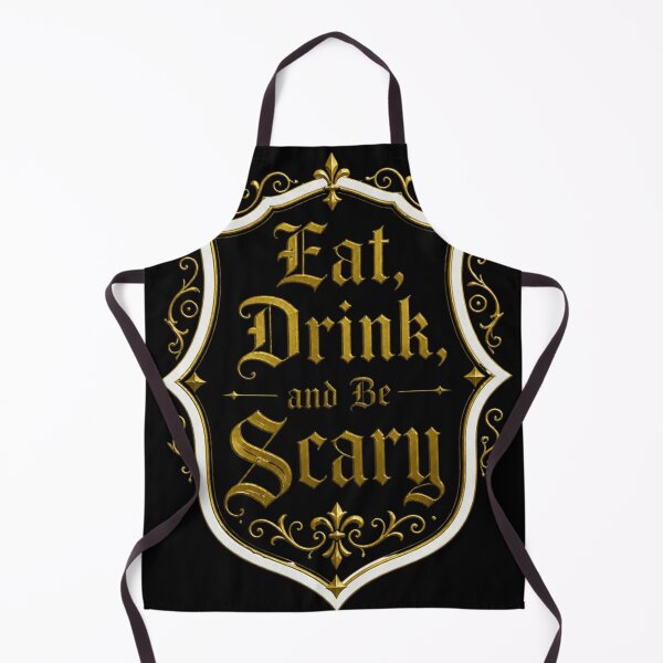 Item preview, Eat Drink And Be Scary Halloween Vintage Gothic designed and sold by BriSher.