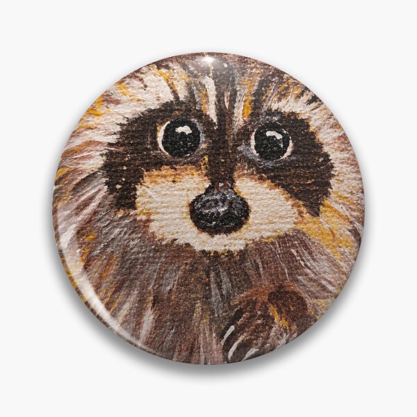 Item preview, Baby Racoon Original Art in Acrylic  designed and sold by Chris Zahorcik Art.