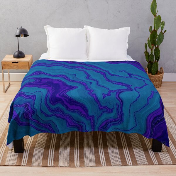 Item preview, Blue Purple Fluid Marble Swirl designed and sold by IntelliMindDesigns.