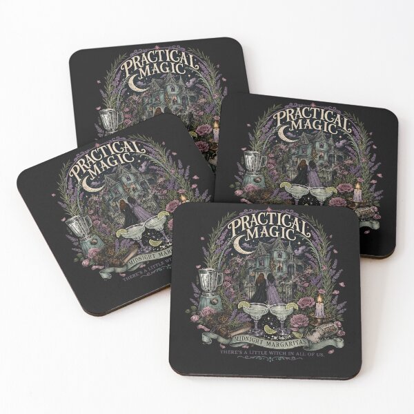 Item preview, Black Cat Practical Magic Witch Sisters Margaritas Halloween designed and sold by leevekaArt.