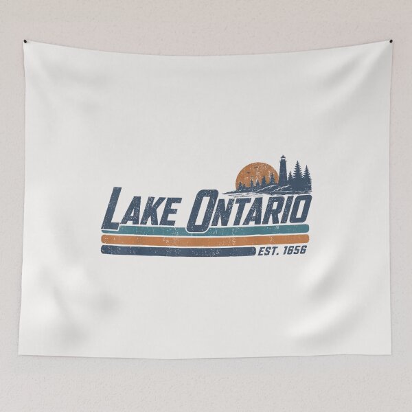 Item preview, Lake Ontario EST 1656 Retro Stripe for Men Women designed and sold by AnitaBice.