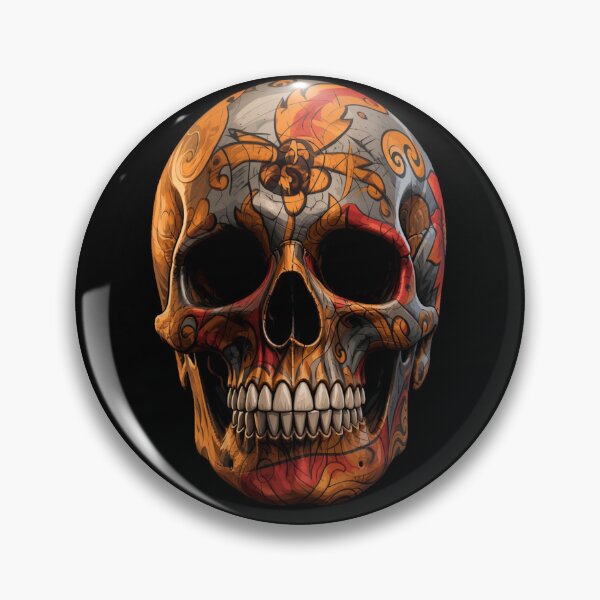 Item preview, HEAD SKULL Earth Tone designed and sold by Shadow & Silk Studio.