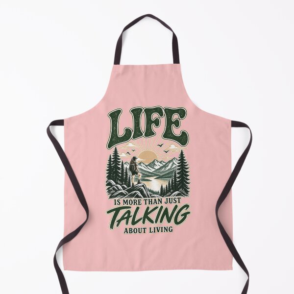 Item preview, Life Is More Than Just Talking About Living – Women’s Hiking Adventure Quote designed and sold by RaulWeirdAndFun.