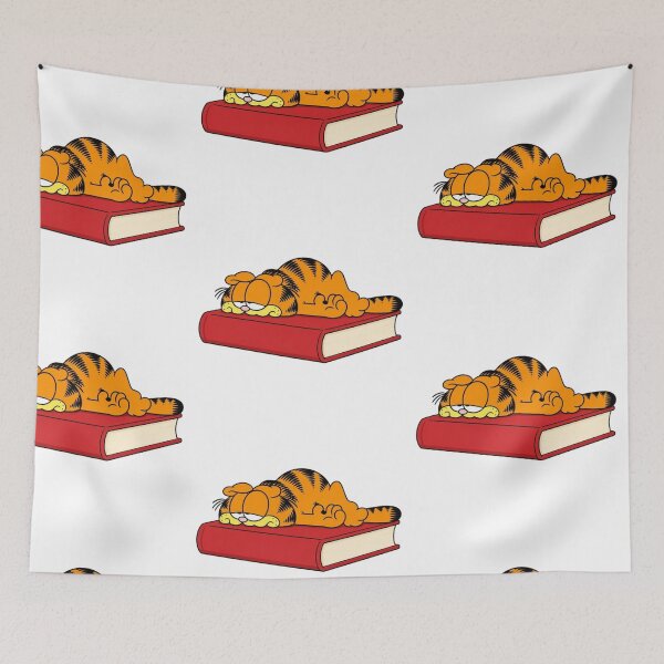 Item preview, garfield sleeping on book designed and sold by wingoo22.
